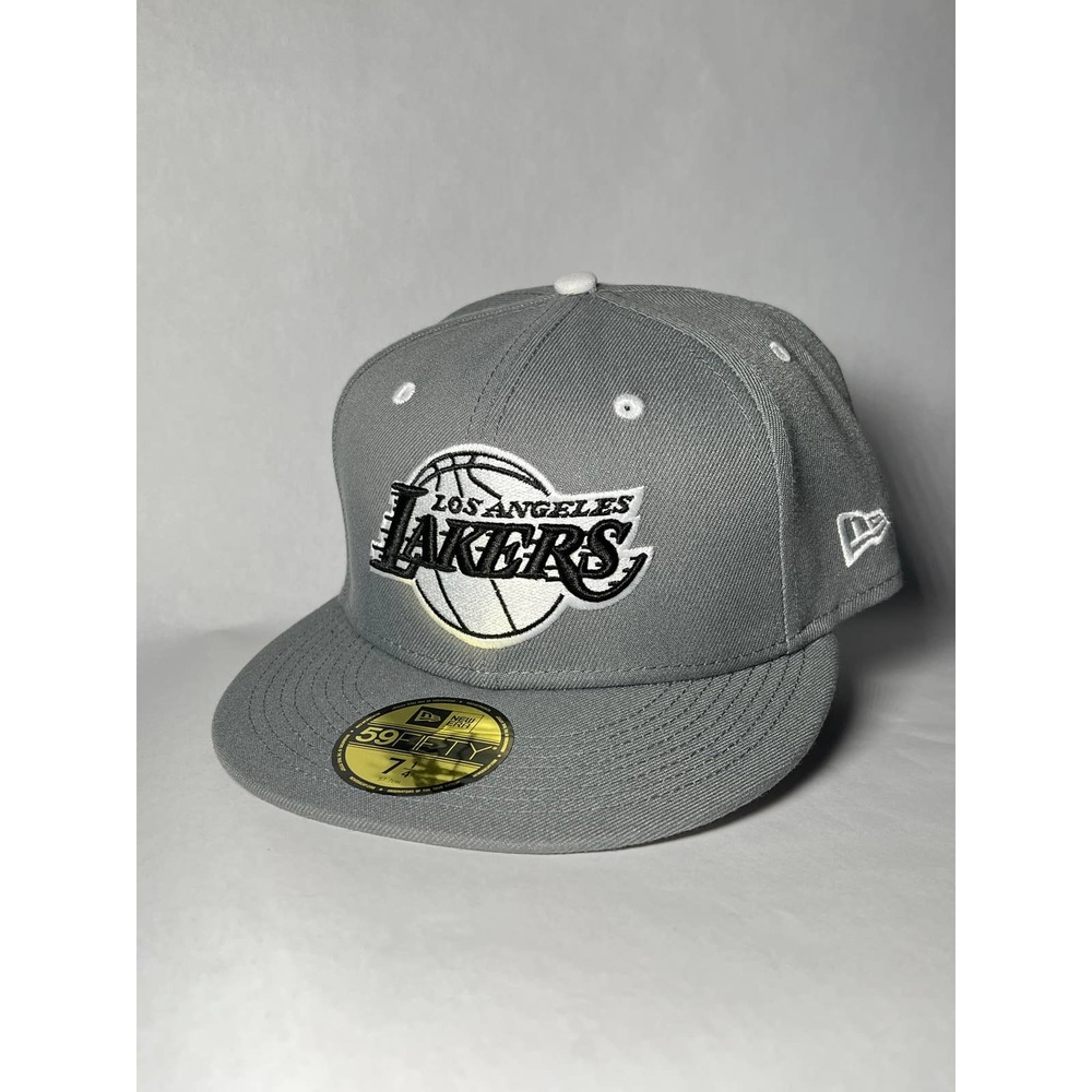 Los Angeles Lakers NBA Storm BW 59FIFTY New Era Fitted Cap Size 7 1/4